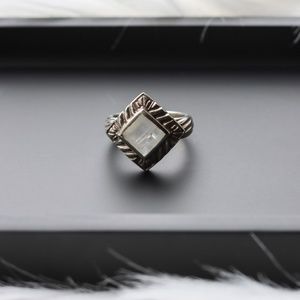 Vintage Inspired Moonstone Sterling Silver Ring